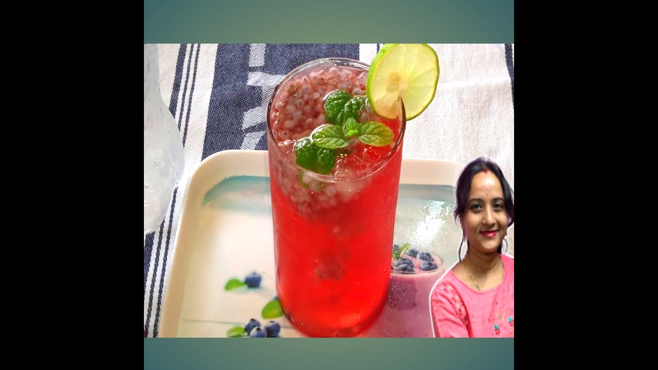 Rooh afza ♥️Rose Mojito | Rooh afza Lemon Drink | Rooh Afza Summer Drink | Mocktail drink | 