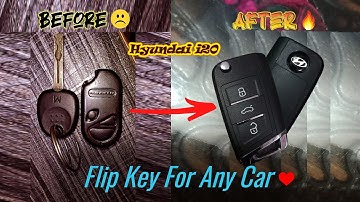 Smart Flip Key For The Hyundai i20 🔑 | Normal Key Converted Into Flip Key 🔥