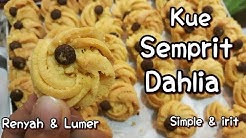 Resep Kue semprit dahlia Renyah & lumer-kue semprit simple irit - Durasi: 4.05. 