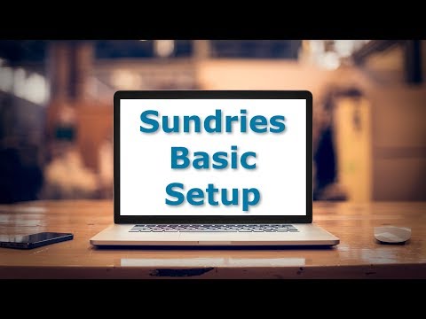 Basic Sundry Setup in RMS 9+