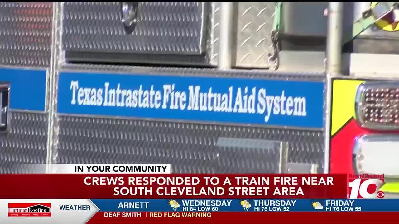 VIDEO: Crews responding to train fire near S Cleveland and SE 2nd - YouTube