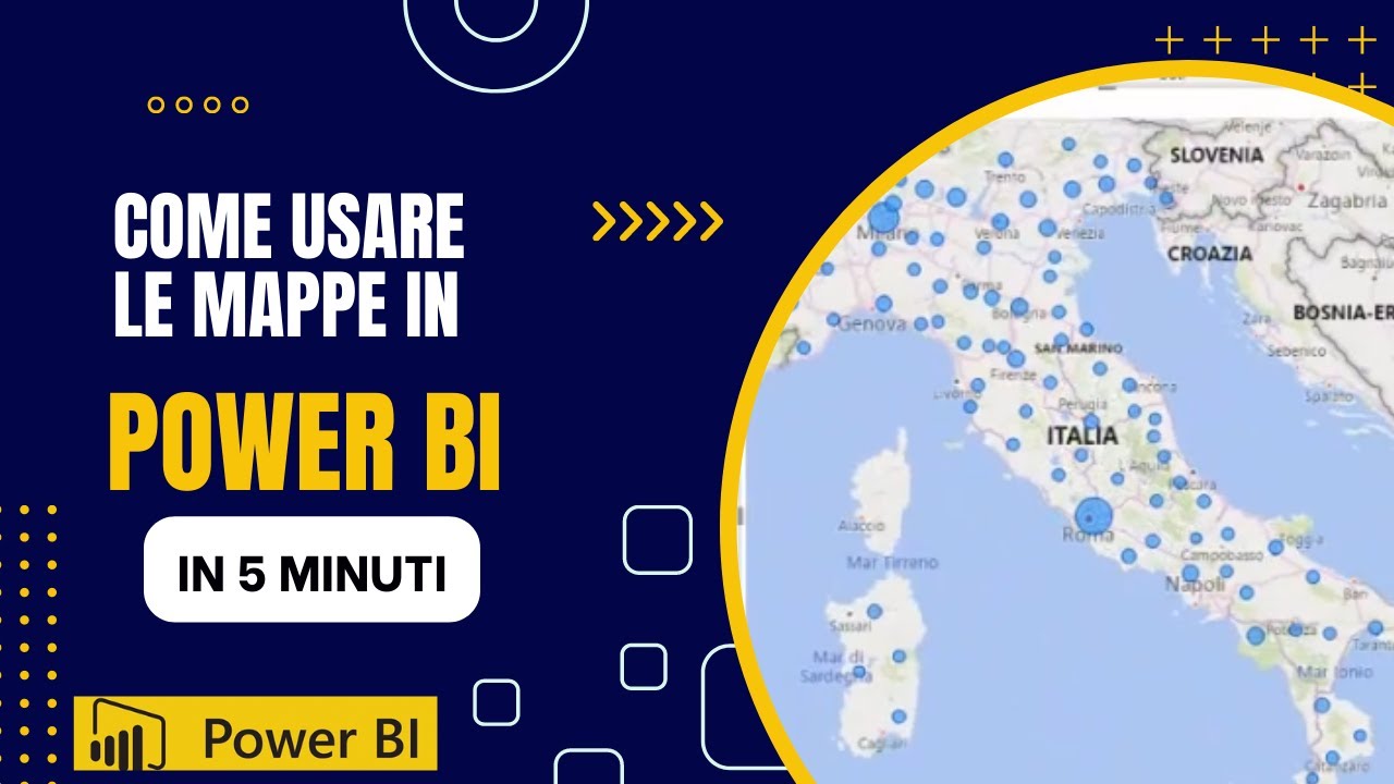 Tutorial dati geo referenziati con power bi in italiano usare le mappe