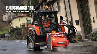 🏖️ Precizie la Milimetru! Mini Încărcătorul pe Șenile EUROCOMACH 18TL Nivelând Nisip