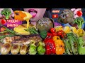 ASMR ROASTED VEGGIE PLATTER *MAKAN SAYURAN PANGGANG भुनी हुए सब्जियां MUKBANG MASSIVE Eating Sounds