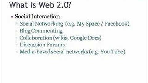What is Web 2.0?