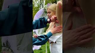 Bride's Unexpected Plunge Into Mud: Wedding Gone Awry! #Shorts