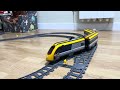 Lego trains. Chasing through switches