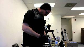 ICS Airsoft GLM Grenade Launcher - Office Demo - Don't Try This At Home!