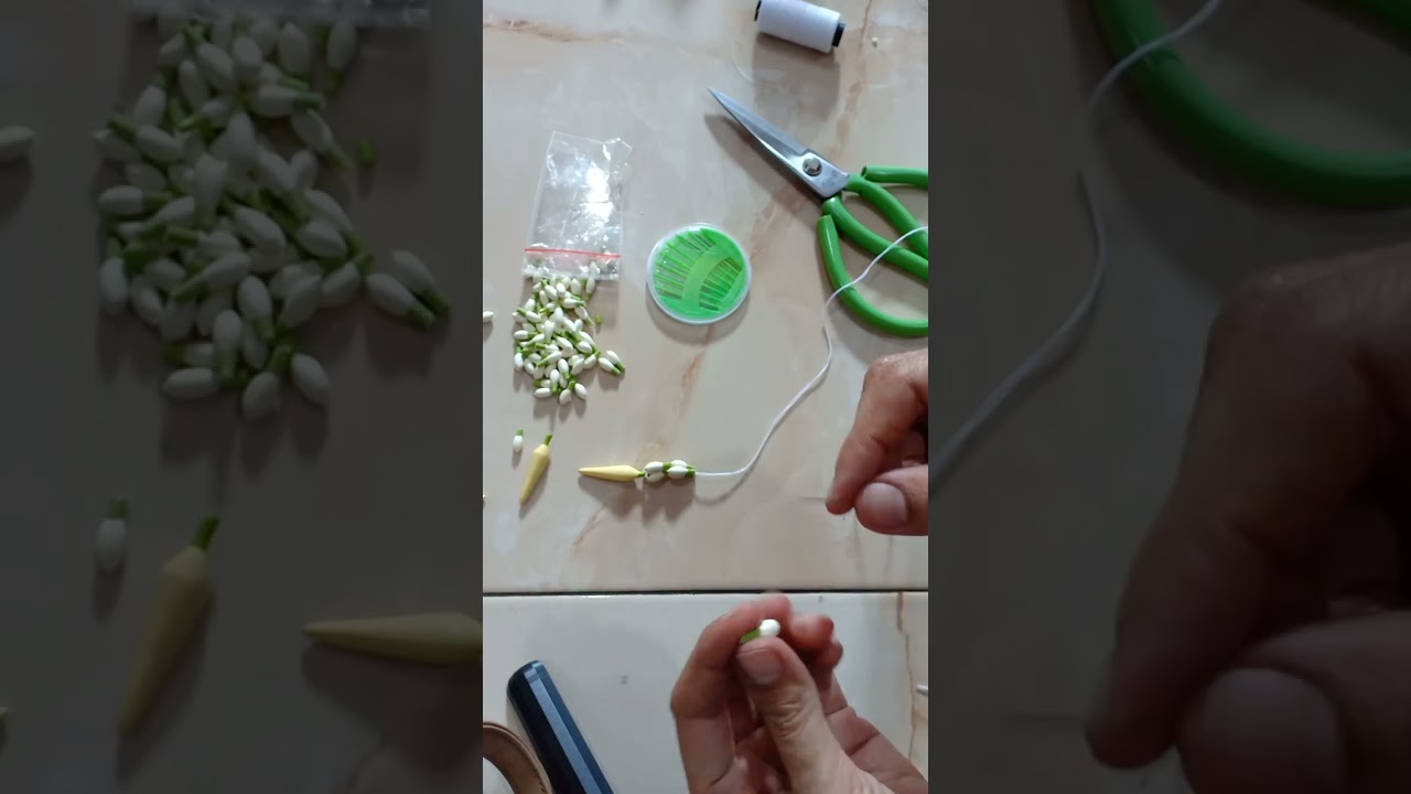 Cara meronce melati model cengkehan/ tetesan Pengantin Sunda