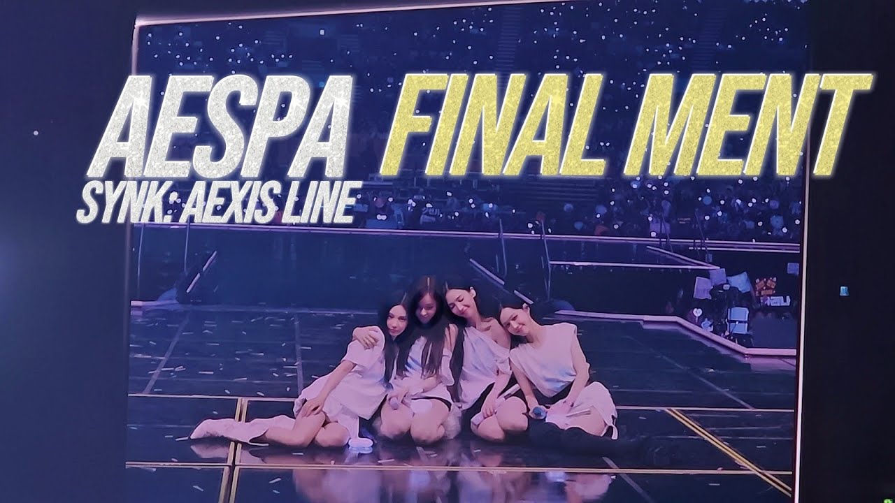 [4K] aespa - Final Ment (Group Photo│Fancam│2025.08.30 KSPO DOME)