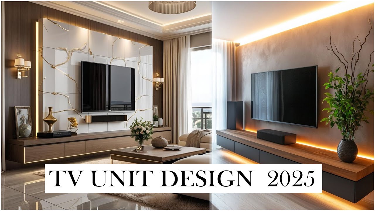 LATEST TV UNIT DESIGN 2025 |MODERN INTERIOR TRENDS WITH TIPS AND IDEAS| MODERN LIVING ROOM IDEAS |