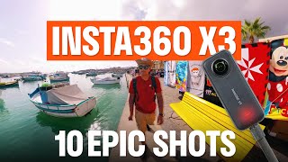 10 Easy Insta360 X3 Shots For A Travel Vlog Video In Malta | Insta360 App Editing Tutorial