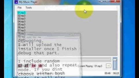 My Music Player programmed using VB.net