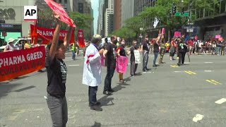 Protesters demand patent waivers on COVID vaccine
