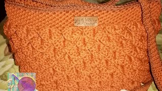 شنطه بغرزه قشور السمك سهله وجميله الجزء الأول How to make easy bag crochet