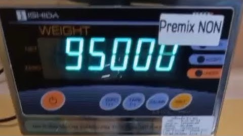 Ishida Model : iwx-30ca-3 : Calibration Mode