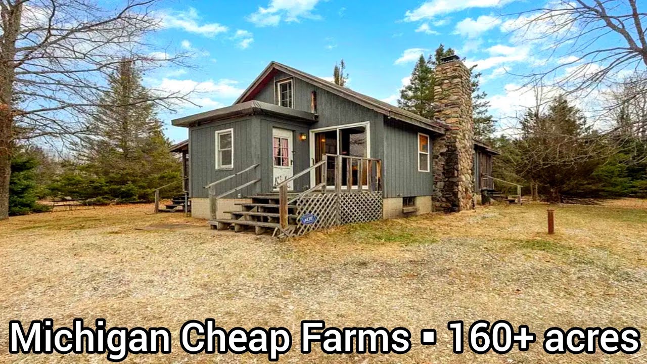 Michigan Log Homes For Sale 389k Cheap Hunting Land For Sale