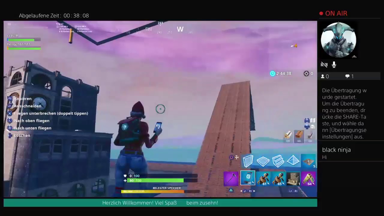 PS4-Live-Übertragung von ccdc14