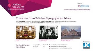 LIVE : Hidden Treasures from the UK’s Synagogues