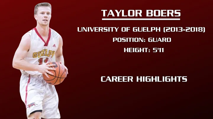 Taylor Boers - Guelph Gryphon Career Highlights