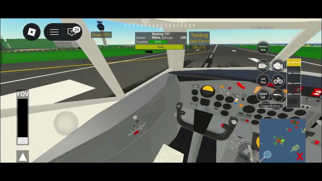 Singapore airlines flight 2124 - grass landing Roblox