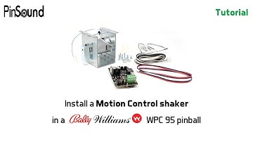 How to install a Motion Control Shaker kit in a Bally Williams WPC95 pinball machine