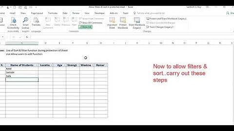 Excel Filter & Sort during sheet Protection