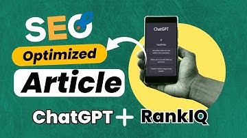 SEO Optimized AI content writing with ChatGPT and RankIQ | RankIQ Keyword report A++ | RankIQ Review