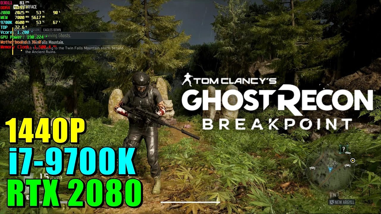 Ghost Recon Breakpoint RTX 2080 & 9700K@4.6GHz | Custom Settings 1440P