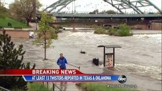 Video Shows Tornado Winds Whipping With Debris in the Air and Flash Floods Swallowing Cars