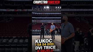🇭🇷🔥Toni Kukoč sa 54 god - DVIJE TRICE ZA REDOM🔥 u odjelu🔥