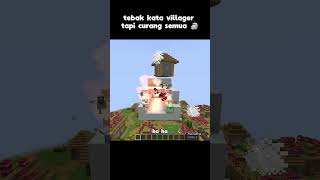 tebak kata villager suka curang #minecraft #funny #shorts