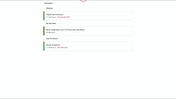 Finding and Turning In Assignments In Google Classroom