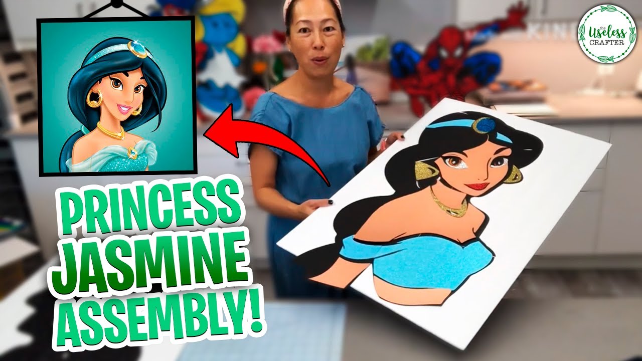 Download Diy Disney Princess Jasmine 30 Inches In Design Space For Cricut Off The Mat New And Improved Youtube