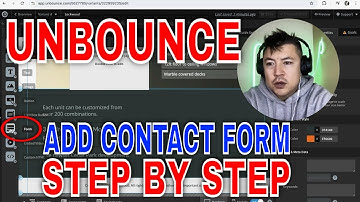 ✅ Hoe voeg je een contactformulier toe aan de Unbounce-landingspagina? 🔴