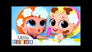 Le Bain avec les Princesses Elsa & Anna   Comptine pour enfants par Little Angel   Français