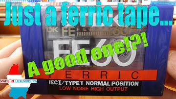 Unwrapping TDK FE 60 (1998-2005, Luxembourgh) audio cassette - Ferric Tape!