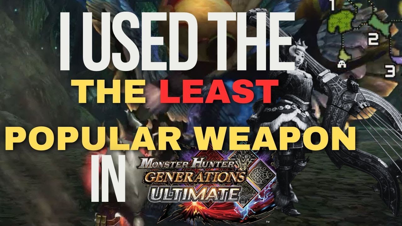 I used the LEAST POPULAR WEAPON in MHGU....
