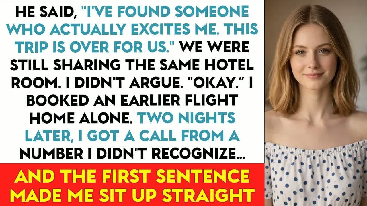 He Said, ＂I've Found Someone Who Actually Excites Me. This Trip Is Over For Us.＂ We Were Still