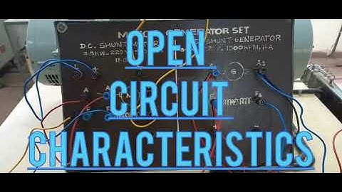 ELECTRICAL & Electronics LAB -open circuit characteristics (OCC) of a DC Shunt generator.