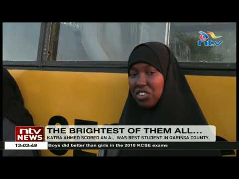 Garissa County top KCSE student celebrates with friends and family