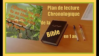 Plan Chronologique de Lecture de la Bible: le Tuto screenshot 1