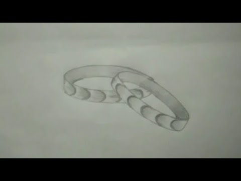 pix How To Draw A 3D Bracelet easy way of drawing a simple bangle