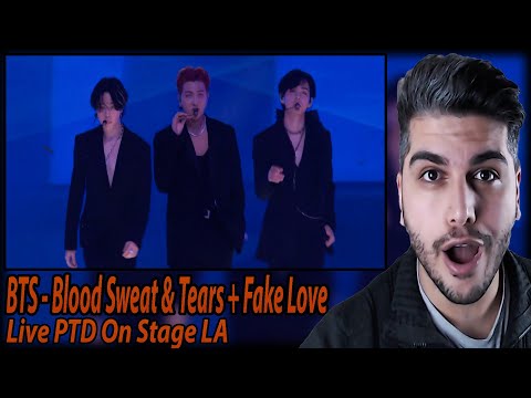 BTS/방탄소년단 'Blood Sweat & Tears + Fake Love' Live PTD On Stage LA D4 REACTION | KPOP TEPKİ