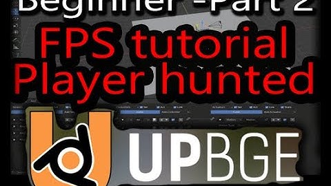 D420 Upbge FPS tutorial Part 2 - enemy hunt the player
