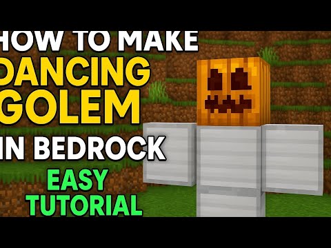 How to Make a Dancing Golem in Minecraft Bedrock – Easy Tutorial! 💃
