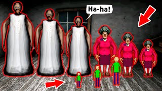 Granny vs Baldi vs Scary Teacher - funny horror animation (60 min. of the most comedy animations)