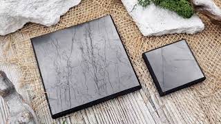 Плитка из шунгита полированная квадратная /Shungite tile polished