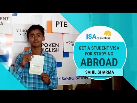 Student Visa for Studying Abroad with ISA Migration - Sahil Sharma