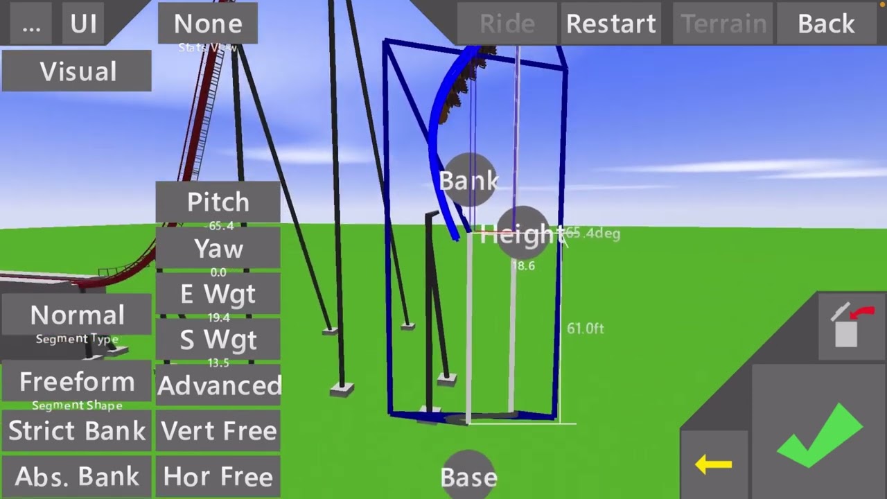 How to make a beyond vertical drop in Ultimate Coaster 2